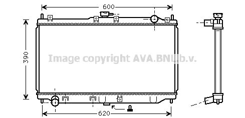 AVA QUALITY COOLING Радиатор, охлаждение двигателя MZ2138